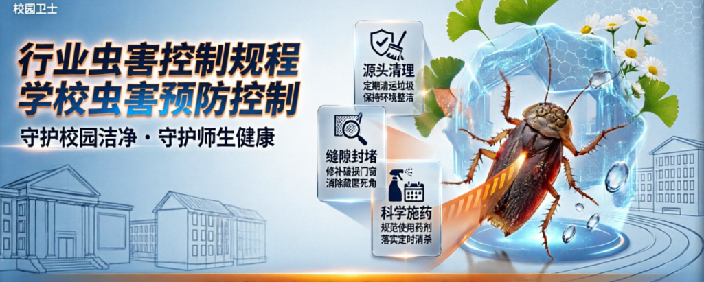 深圳消杀丨行业虫害控制规程——学校虫害预防控制